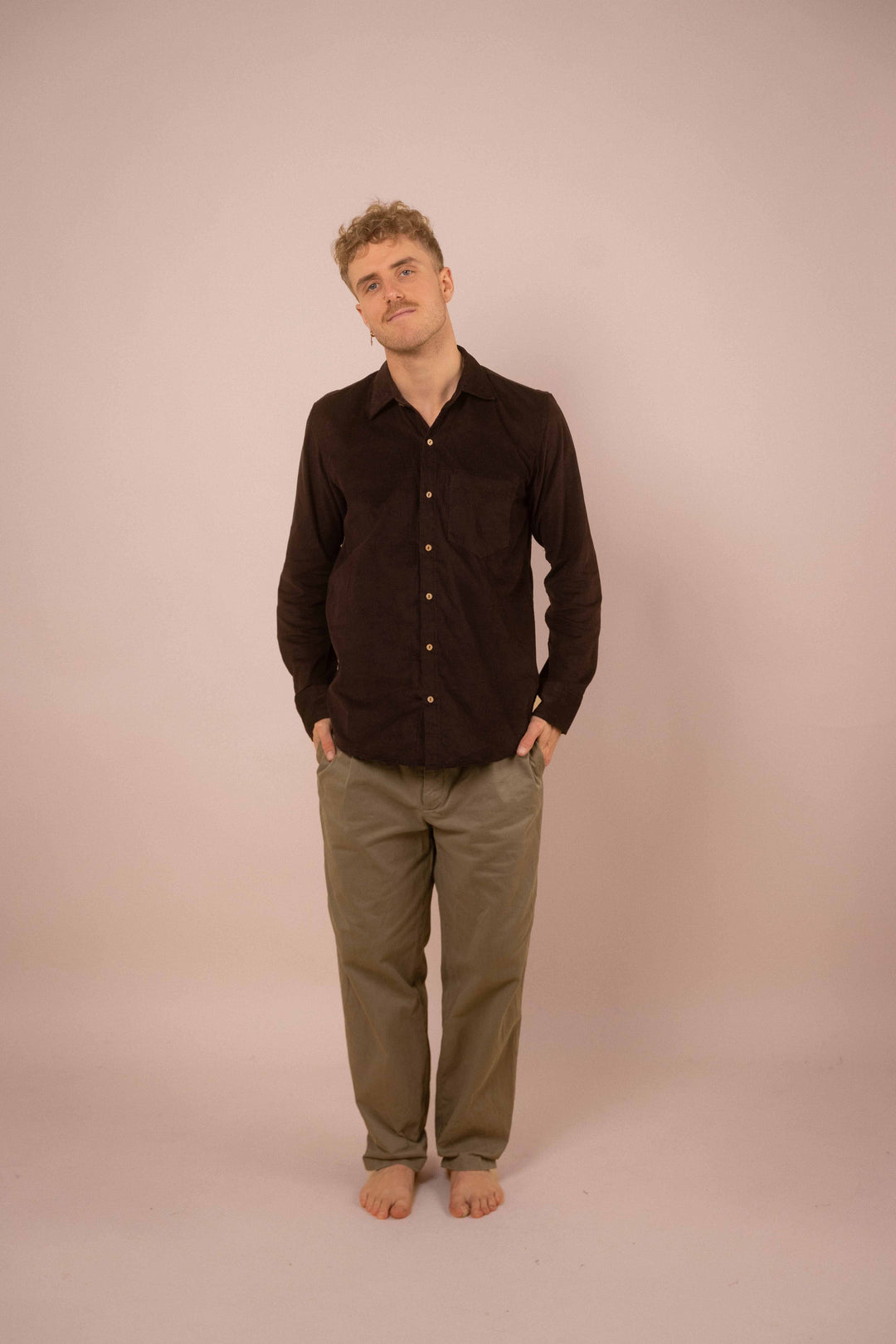 Cord-Hemd ~ NOAH braun