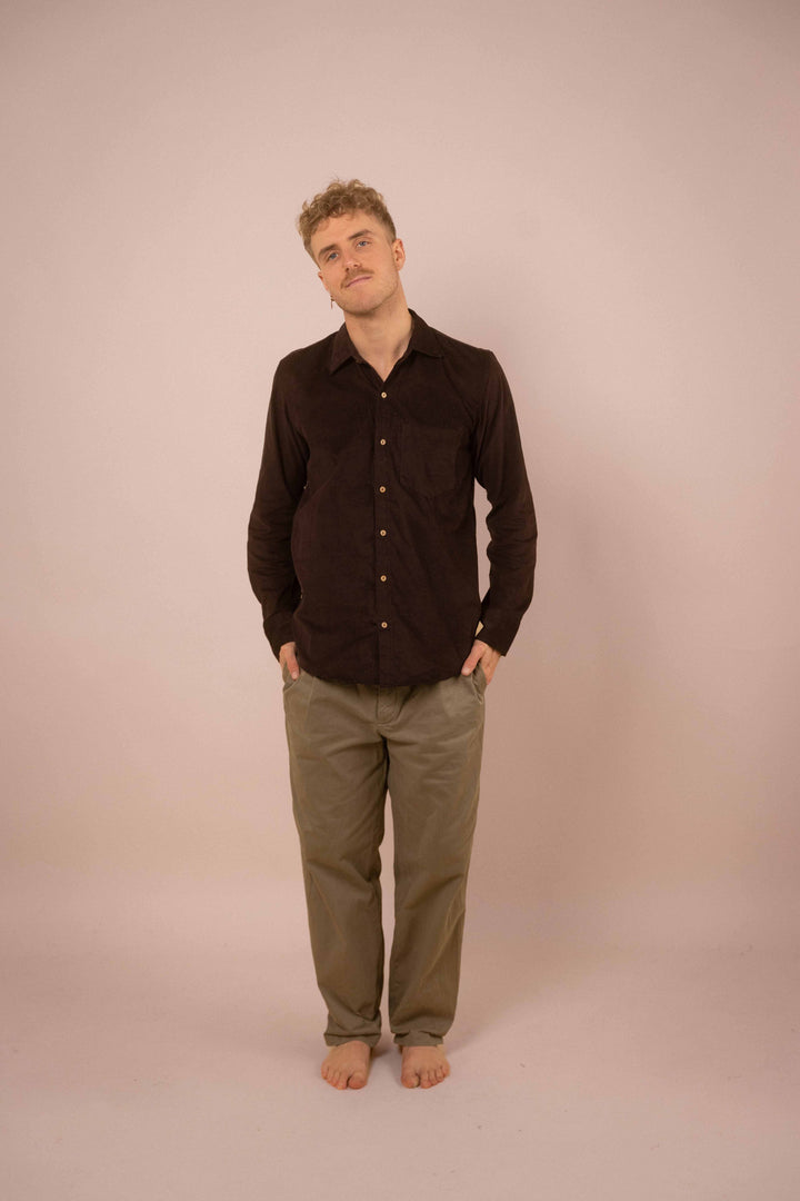 Cord-Hemd ~ NOAH braun