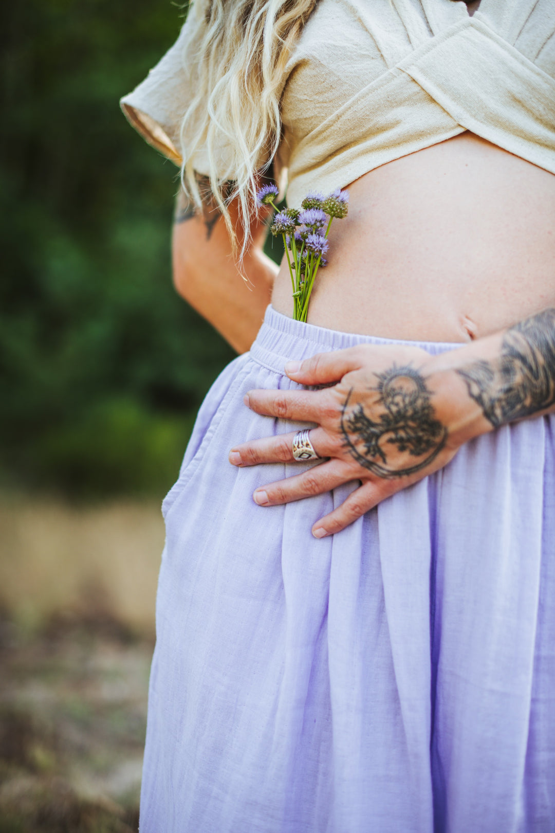 Musselin Culotte ~ Lavendel