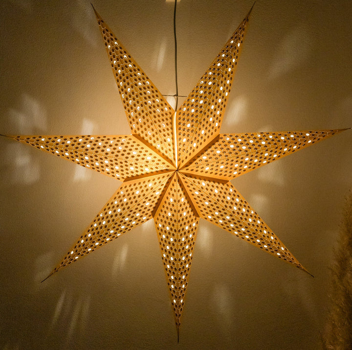 XXL Glitzer Stern in GOLD