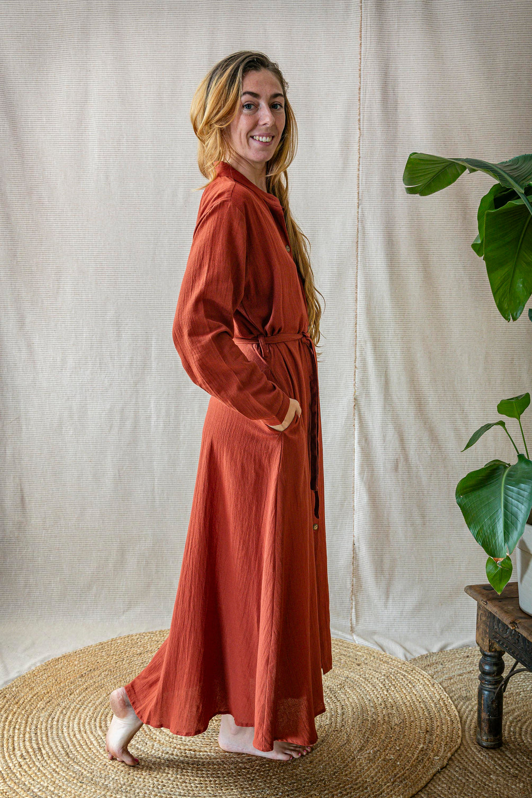 Maxi Kleid CARA ~ FIRE