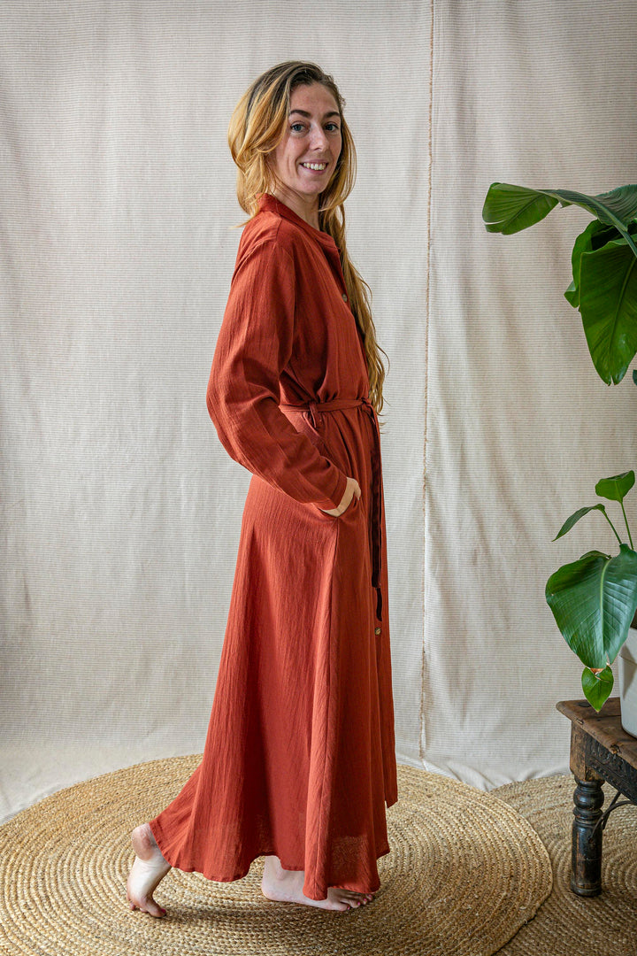 Maxi Kleid CARA ~ FIRE