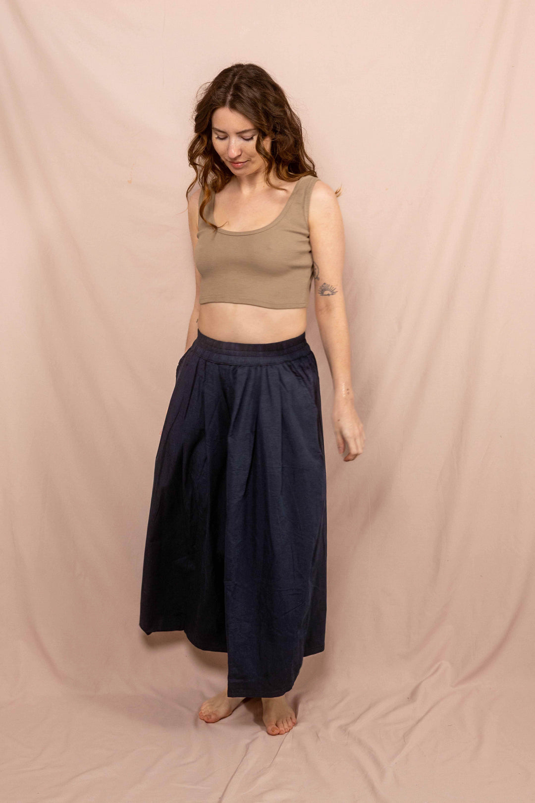 Weite Hose in Blau, Culotte, Beduinen, Alibaba, 100% Baumwolle