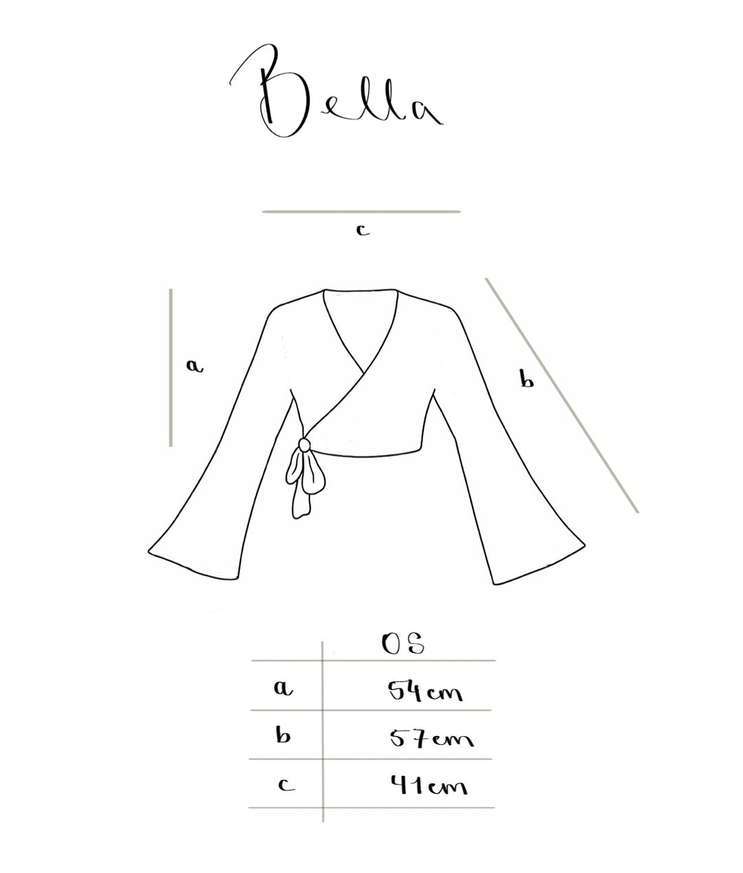 Wickelbluse BELLA in BATIK-BRAUN