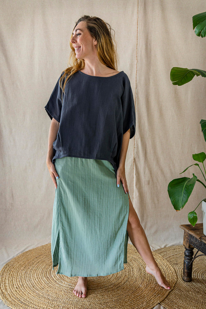 Oversized Shirt LUNA ~ NACHTBLAU