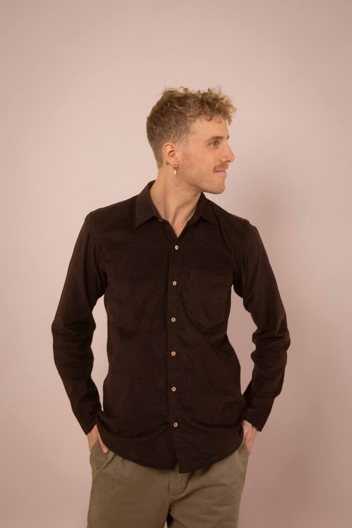 Cord-Hemd ~ NOAH braun