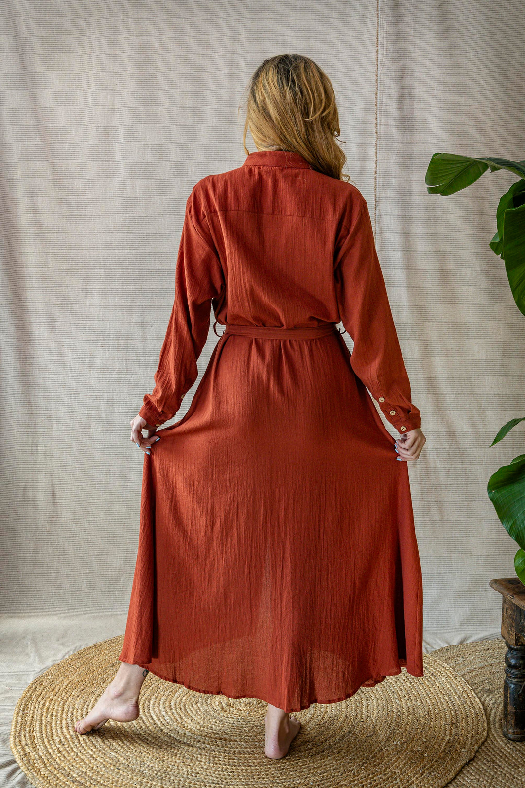 Maxi Kleid CARA ~ FIRE