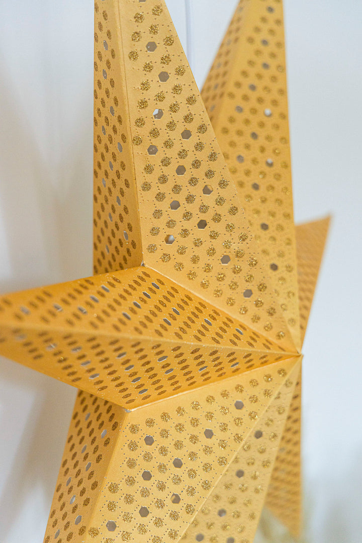 XXL Glitzer Stern in GOLD