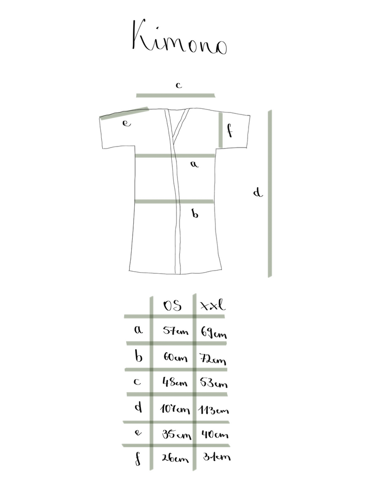 Short kimono with Japanese sleeves ~ Haruki