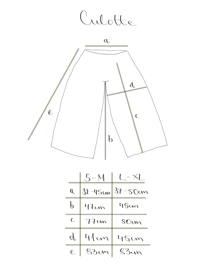 Musselin Culotte ~ Rostrot