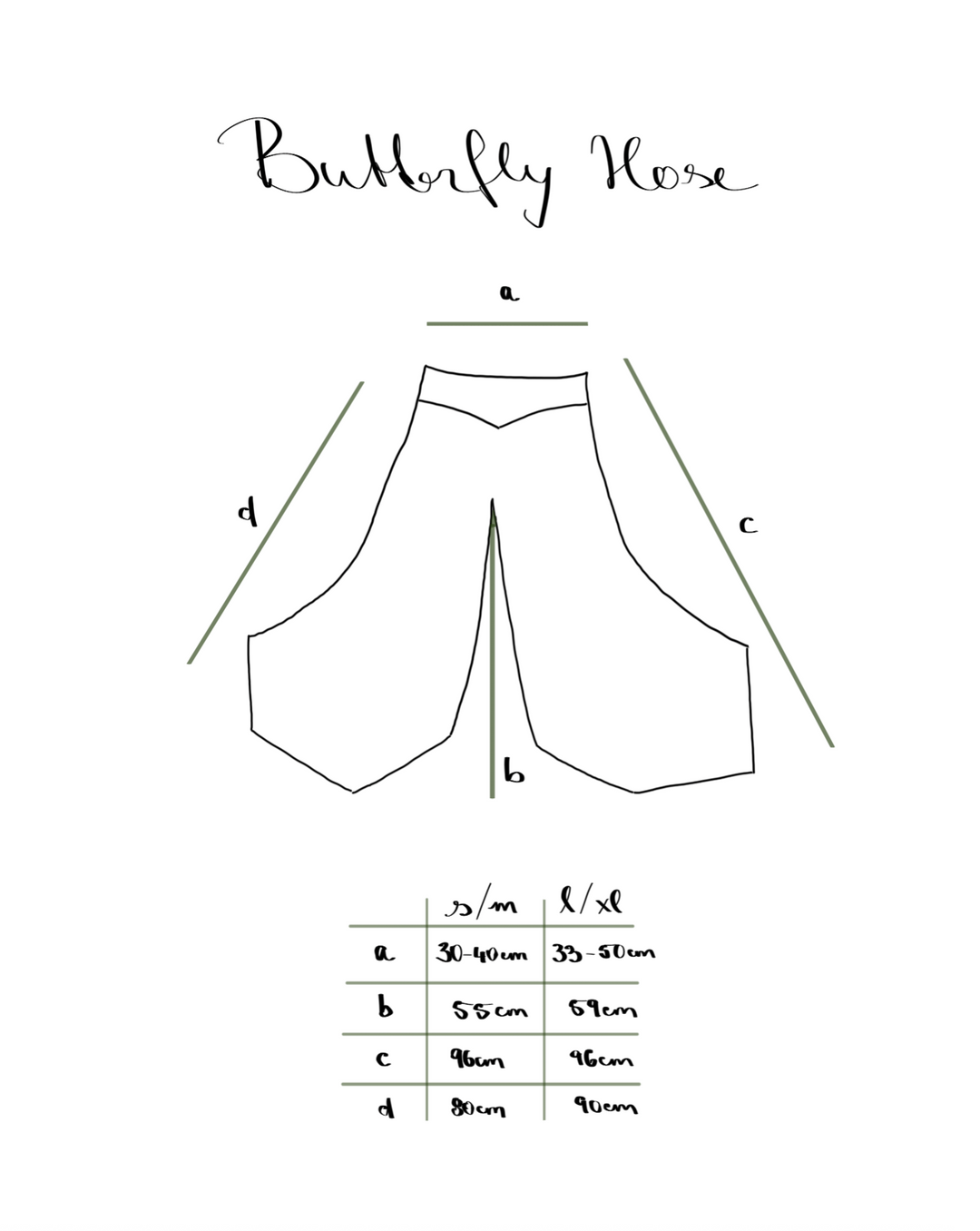 Butterfly Pants ~ Schwarz