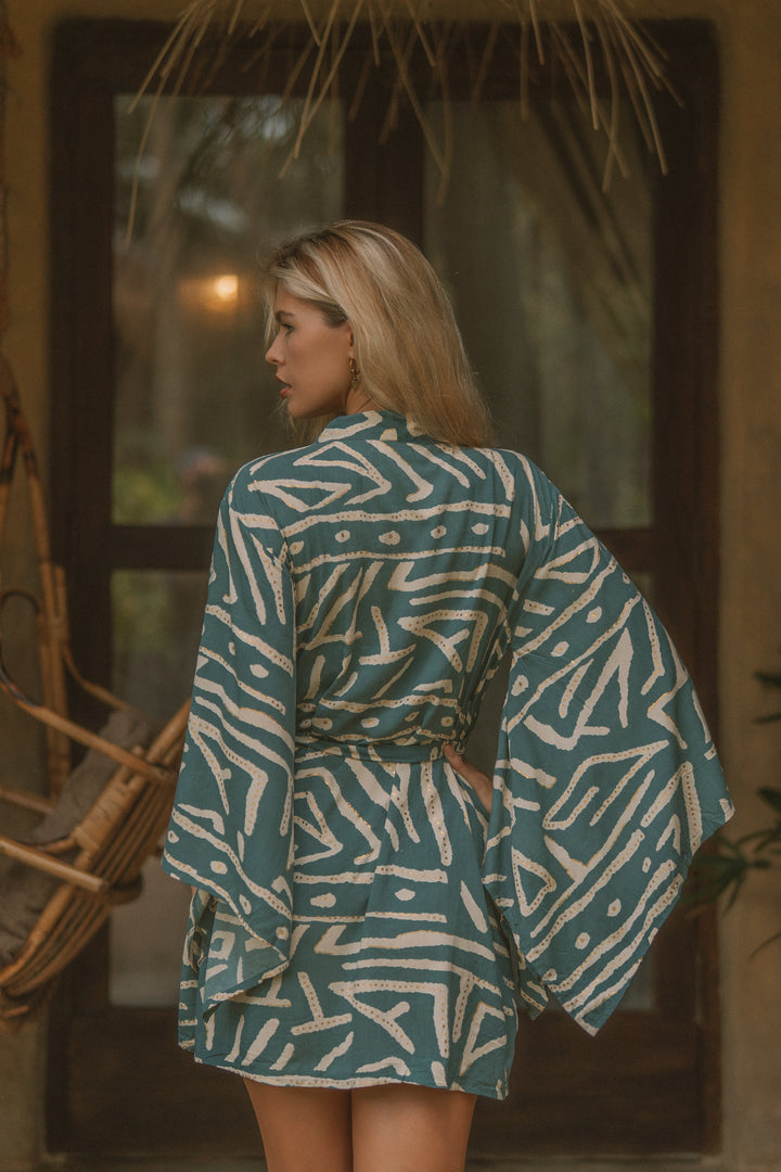 Kurzer Kimono mit japanischen Ärmeln ~ IRIS