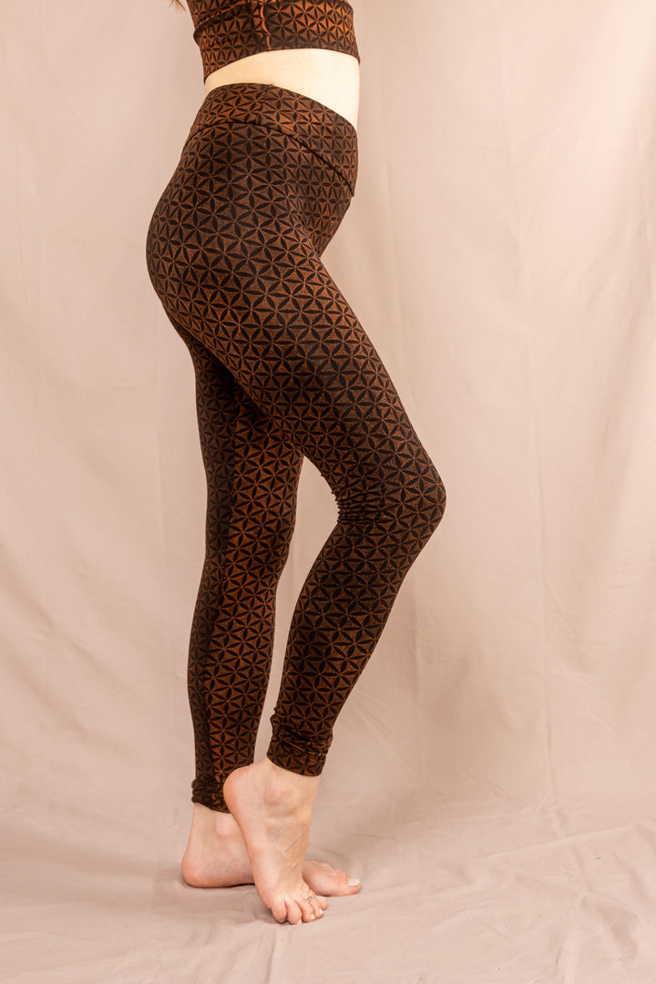 Yoga Top ~ Blume des Lebens ~ Rost