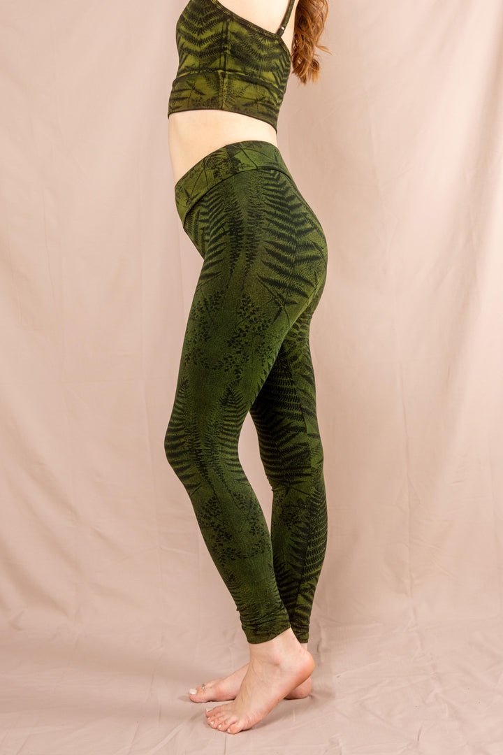 Farn Leggins ~ Grün