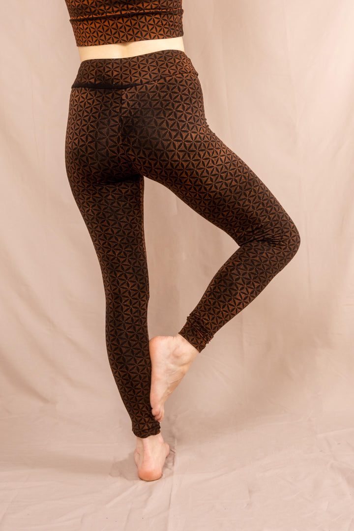 Leggins ~ Blume des Lebens ~ Rost