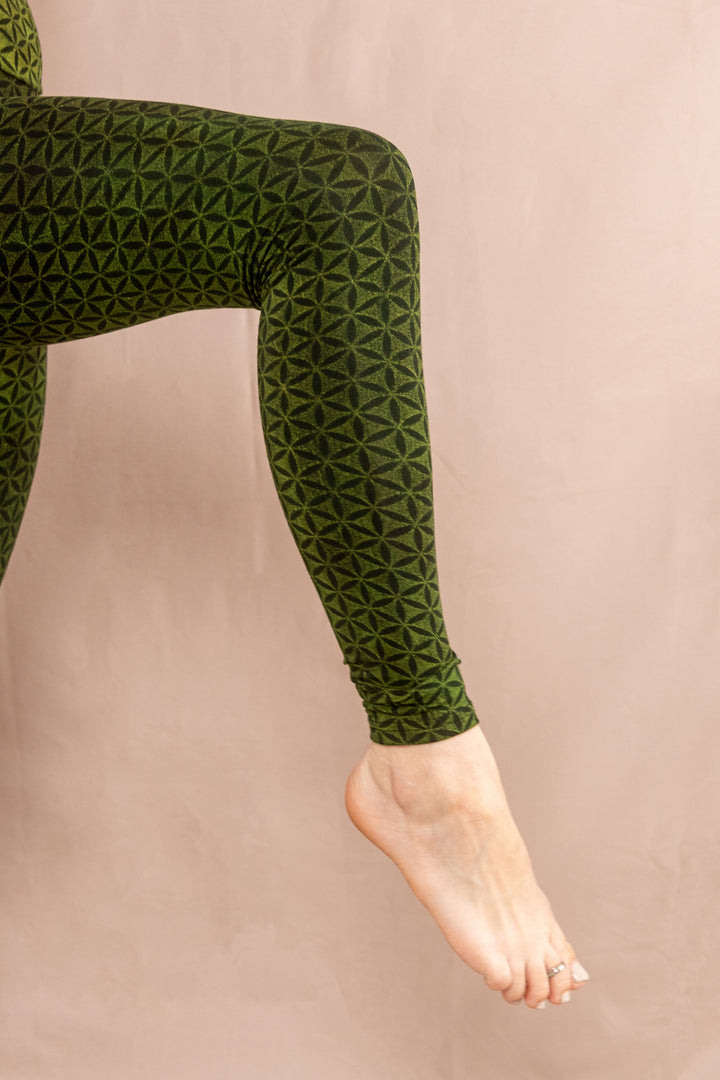 Leggins ~ Blume des Lebens ~ Grün