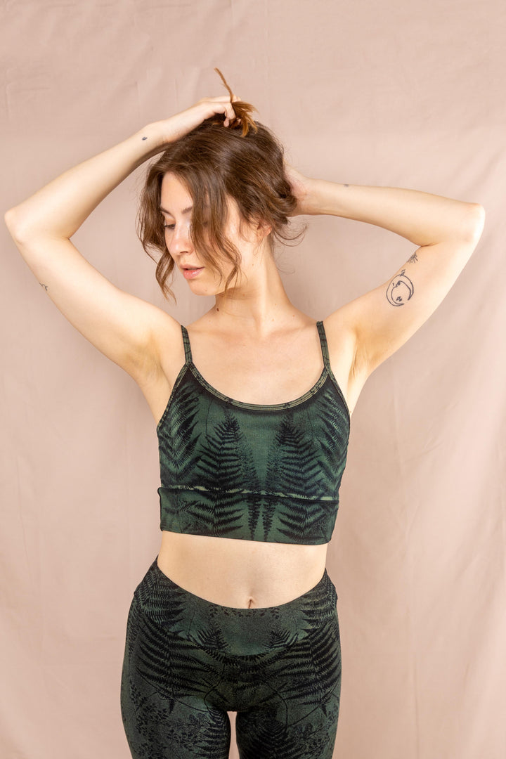 Yoga Top ~ Farn ~ Blau