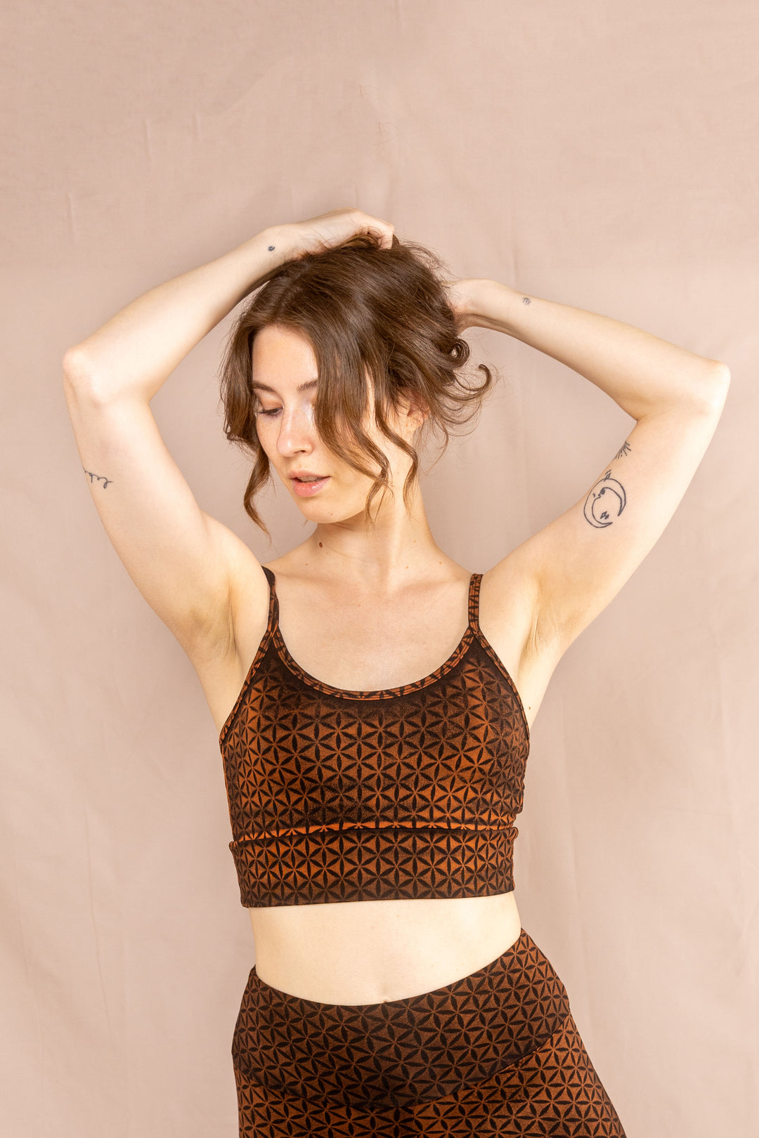 Yoga Top ~ Blume des Lebens ~ Rost