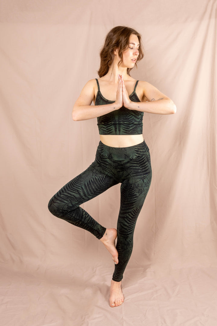 Yoga Top ~ Farn ~ Blau