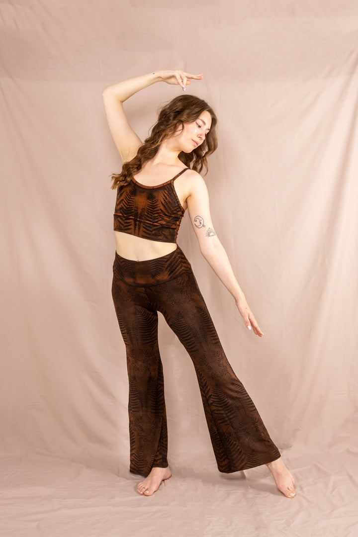 Flared Leggins ~ Farn ~ Rost