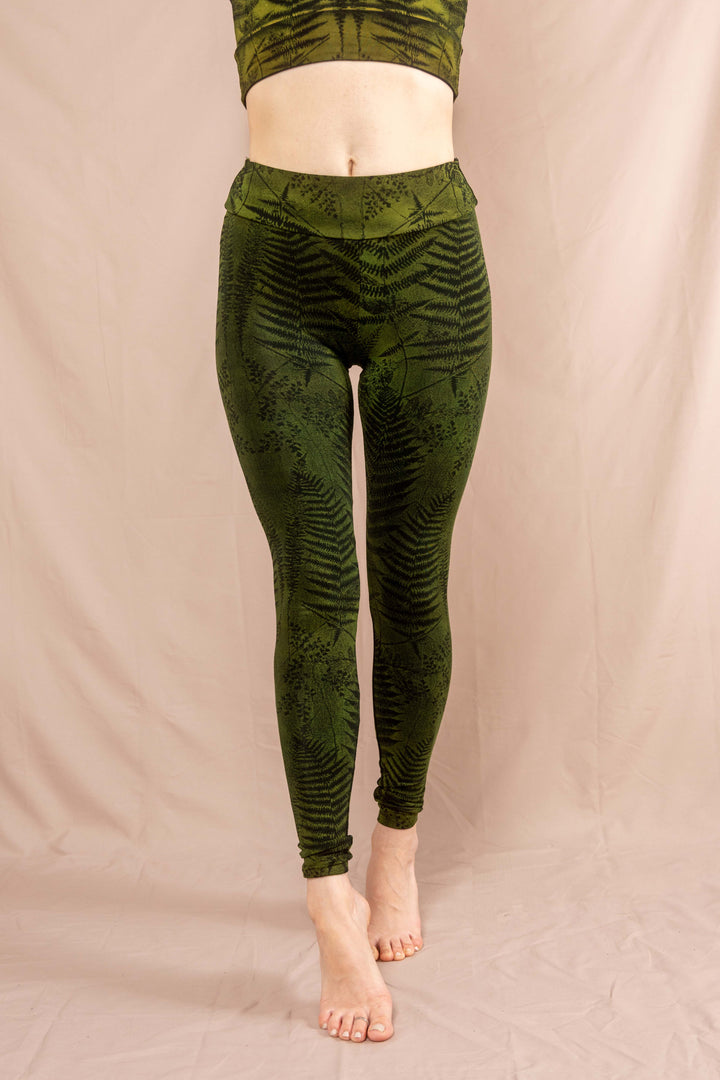 Farn Leggins ~ Grün