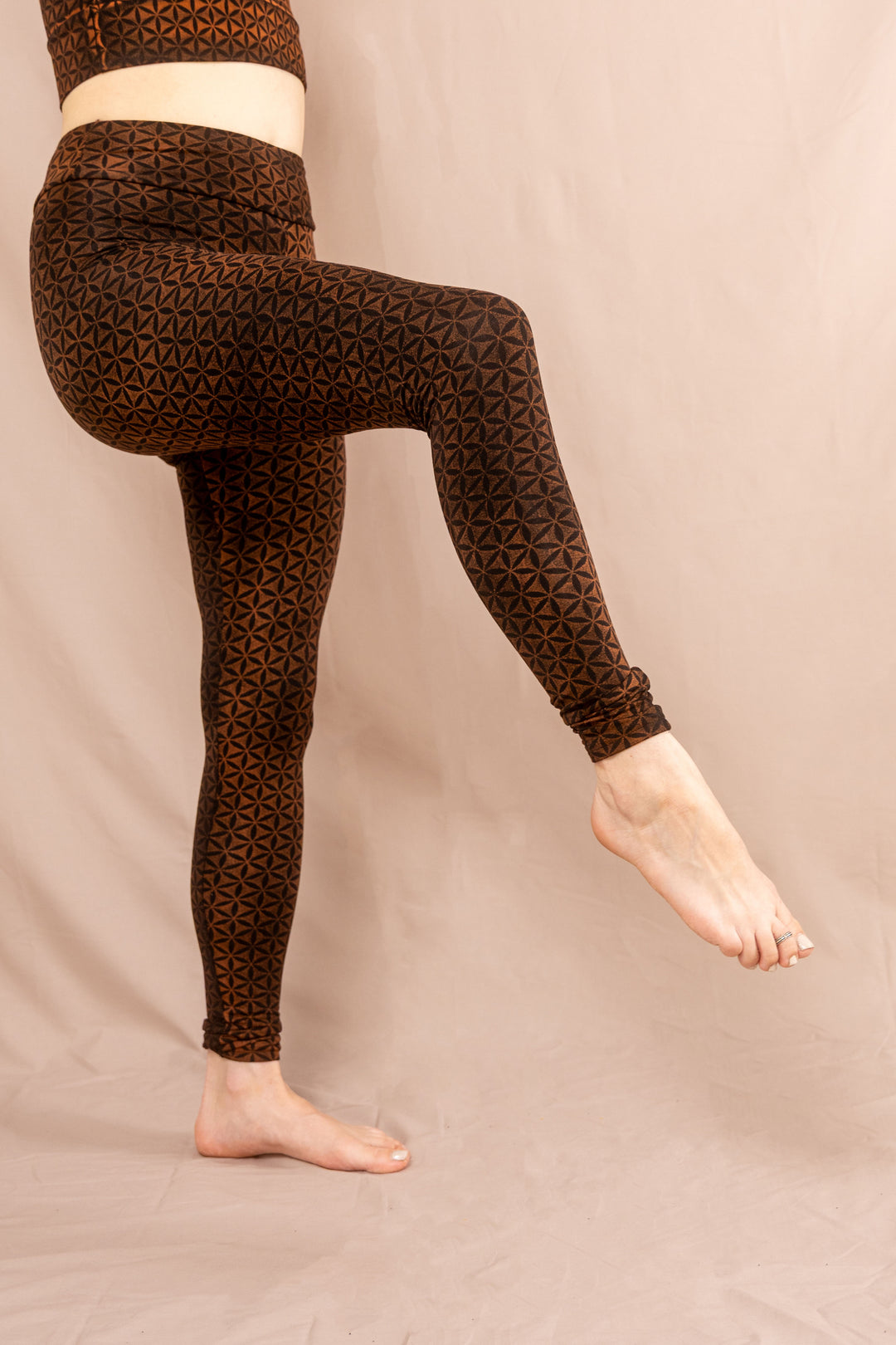 Leggins ~ Blume des Lebens ~ Rost