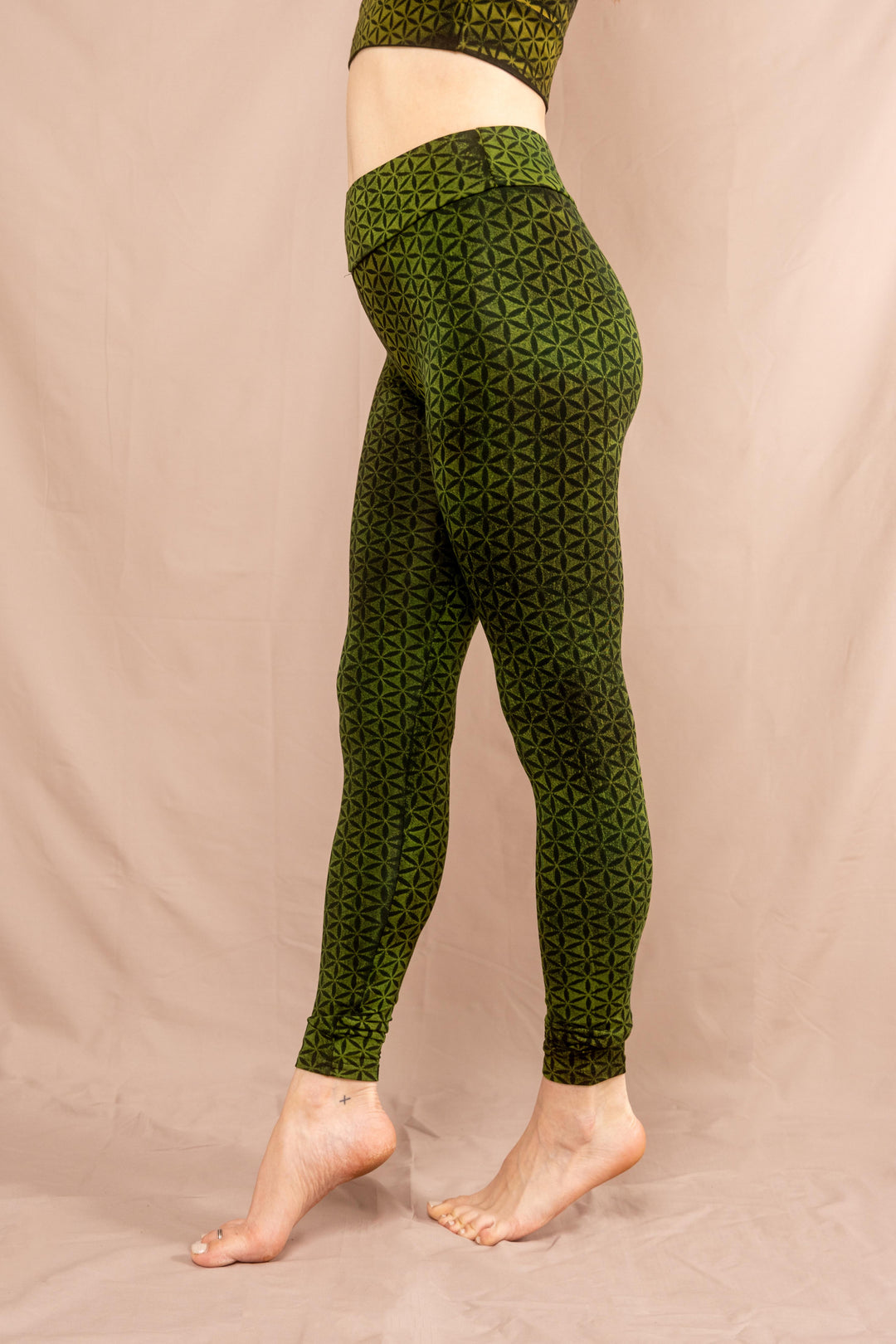Leggins ~ Blume des Lebens ~ Grün
