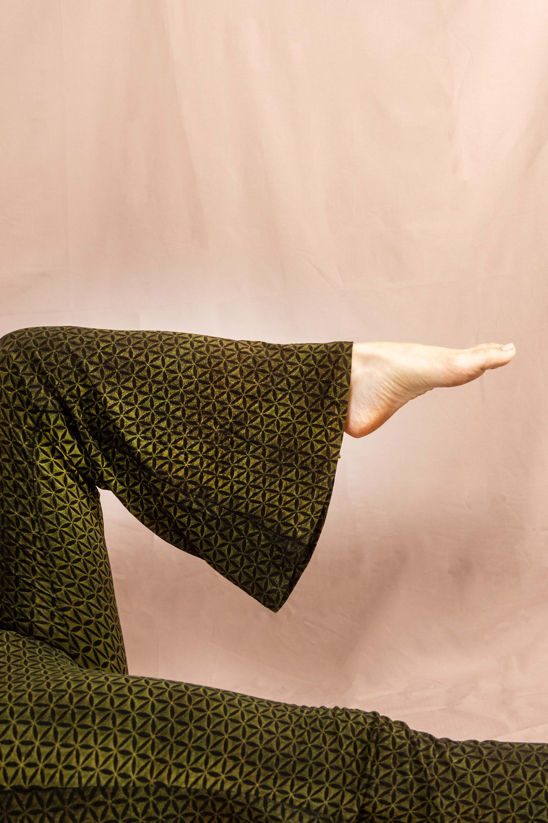 Flared Leggins ~ Blume des Lebens ~ Grün