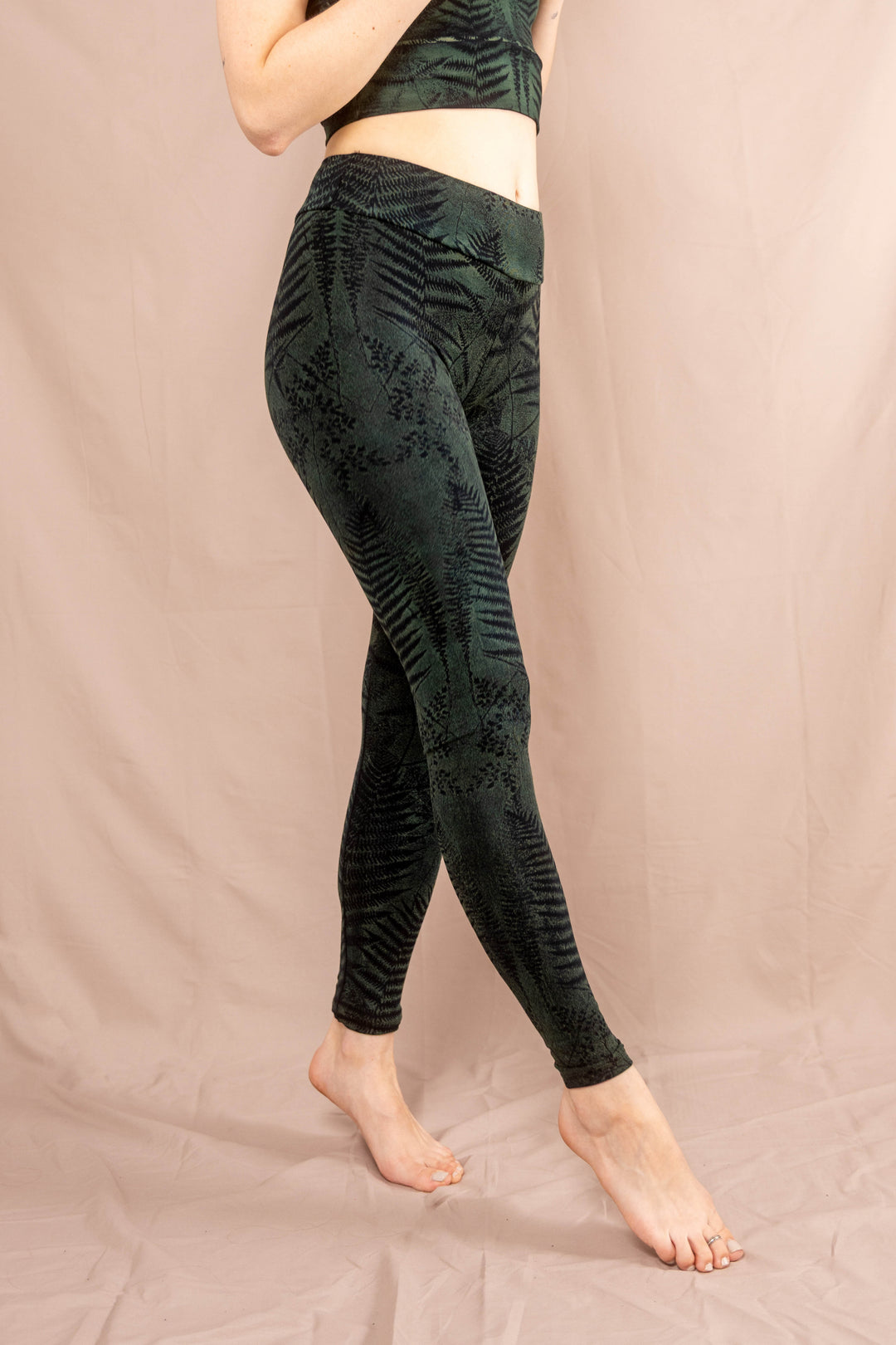 Farn Leggins ~ Blau