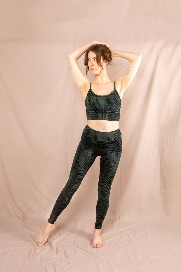 Farn Leggins ~ Blau