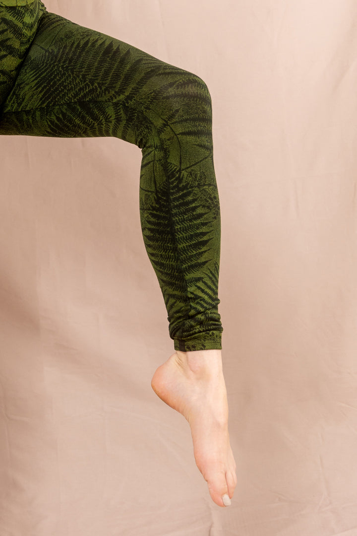 Farn Leggins ~ Grün