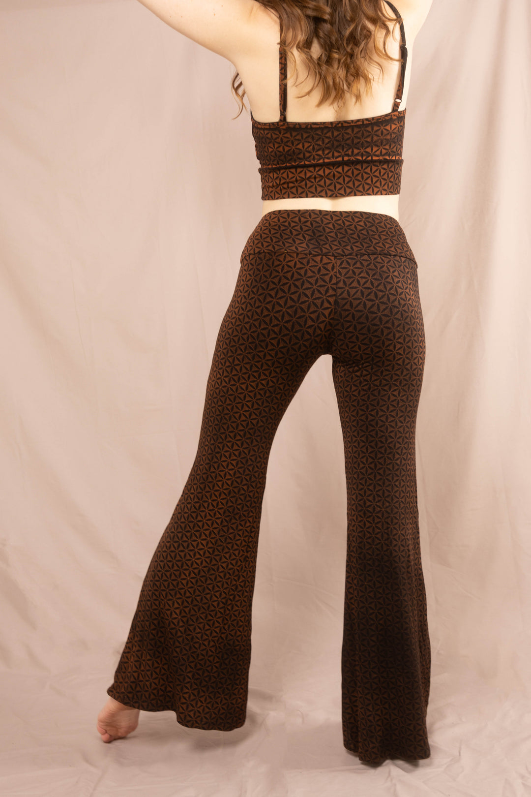 Flared Leggins ~ Blume des Lebens ~ Rost