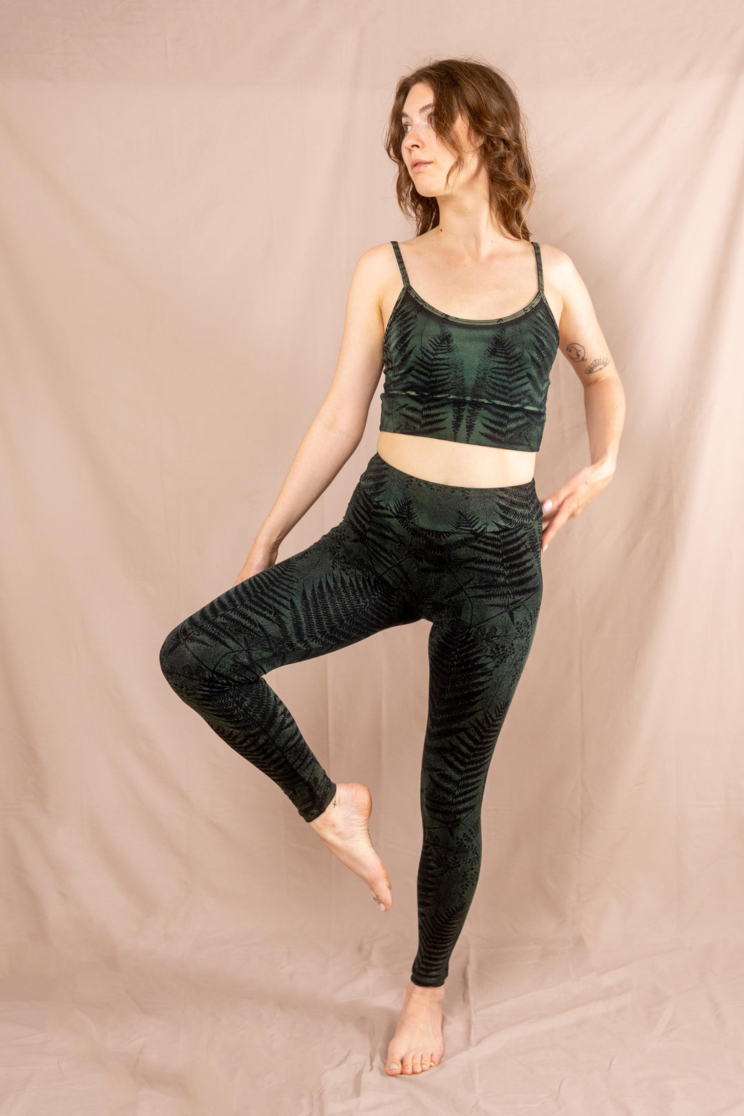 Yoga Top ~ Farn ~ Blau
