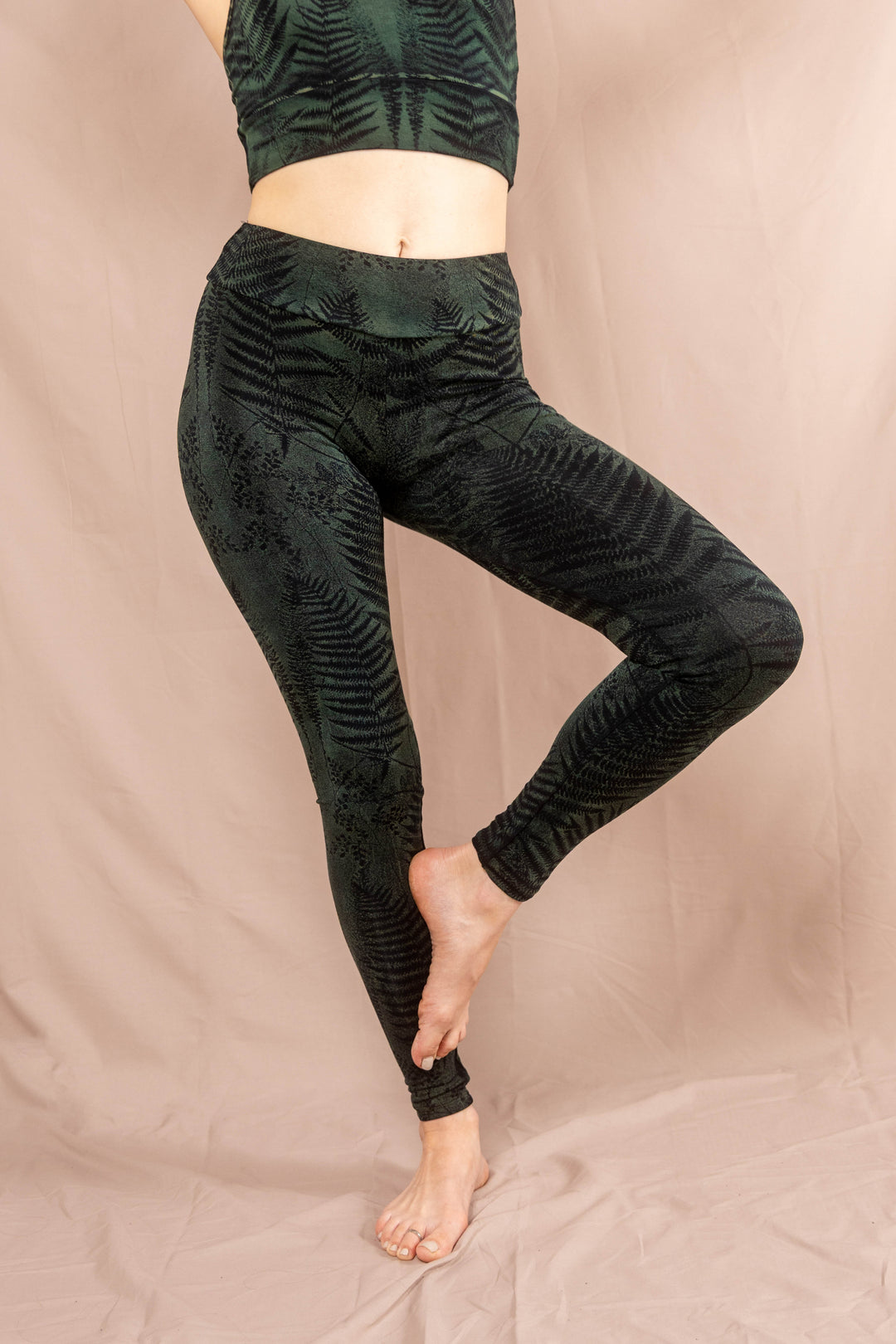 Farn Leggins ~ Blau