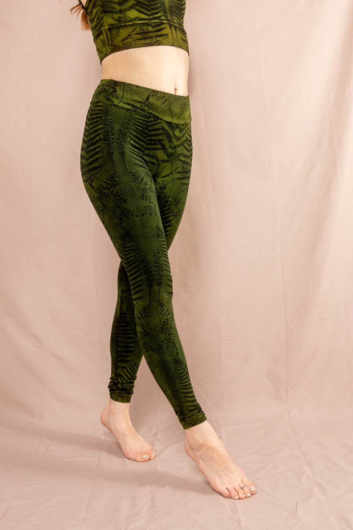 Farn Leggins ~ Grün