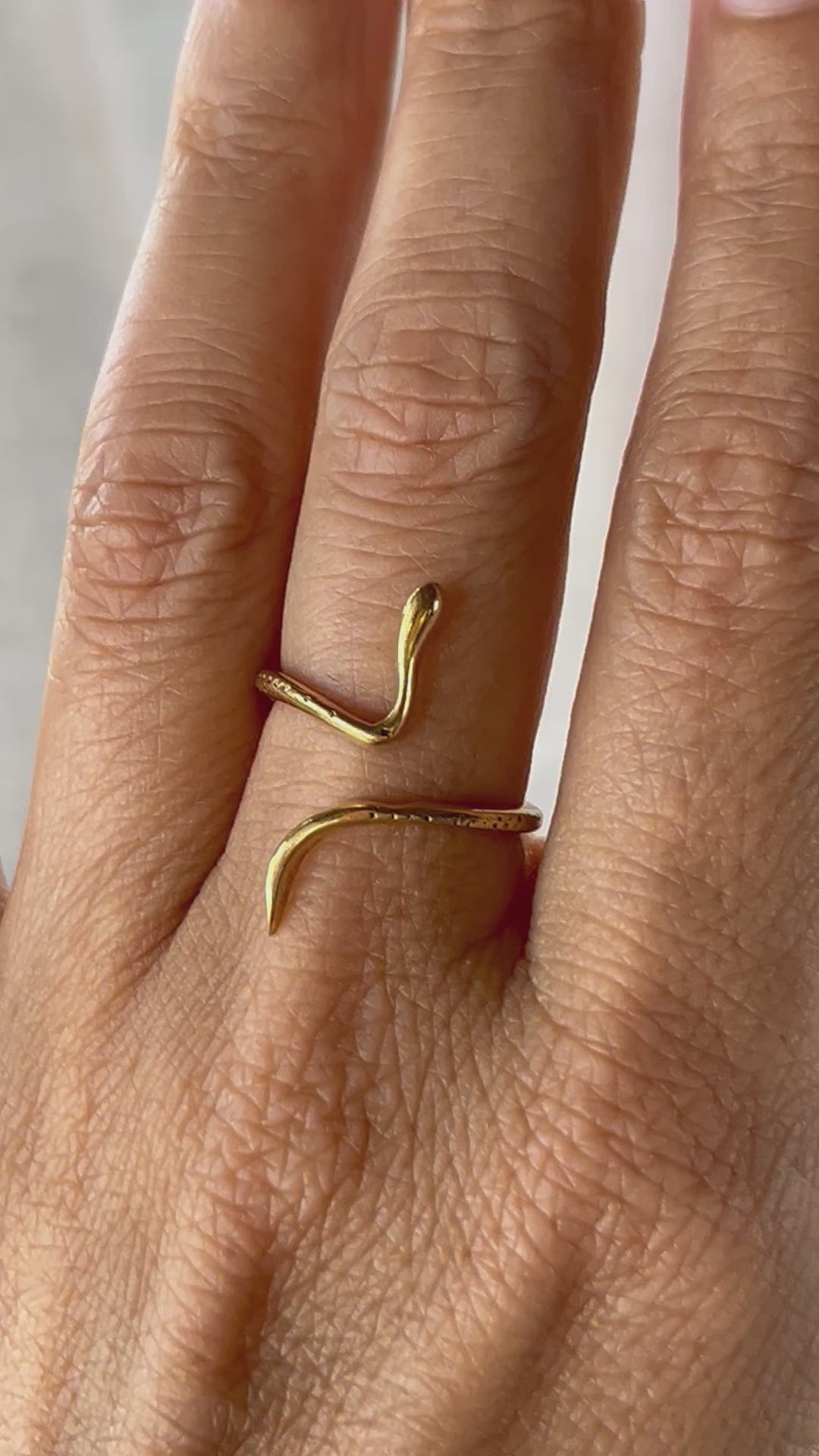 Ring ~ SERPENT BABY ~ Messing