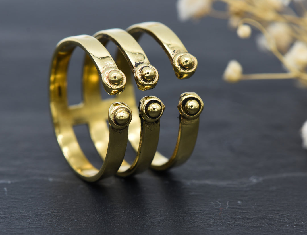 Triplet Ring Alanis | Brass | Boho jewelry