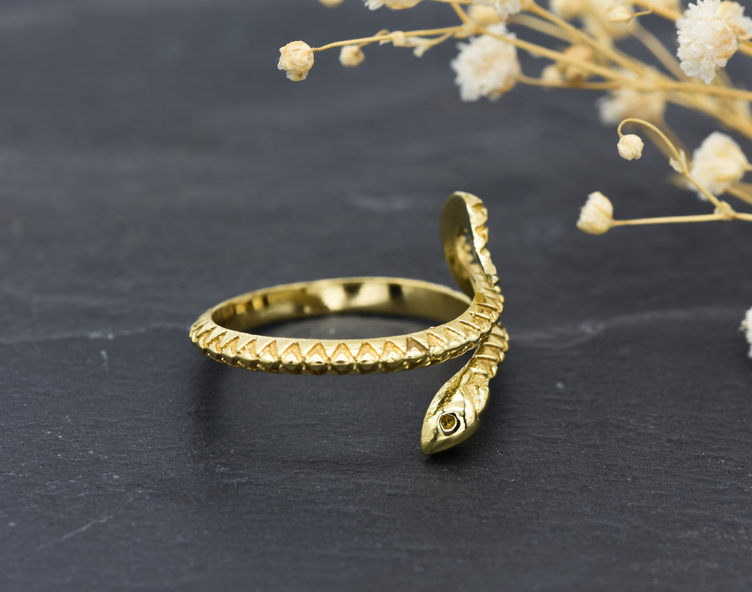 Snakes Ring Cobra | Brass | Adjustable | Snake Ring