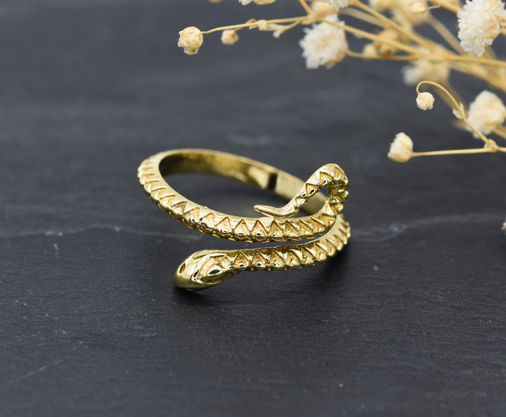 Snakes Ring Cobra | Brass | Adjustable | Snake Ring