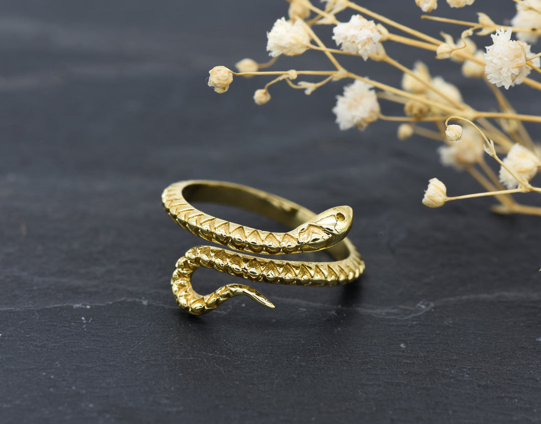 Snakes Ring Cobra | Brass | Adjustable | Snake Ring