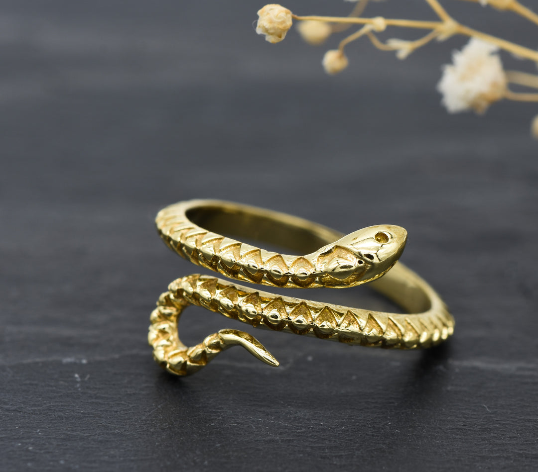 Snakes Ring Cobra | Brass | Adjustable | Snake Ring