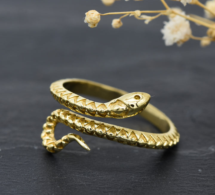 Snakes Ring Cobra | Brass | Adjustable | Snake Ring