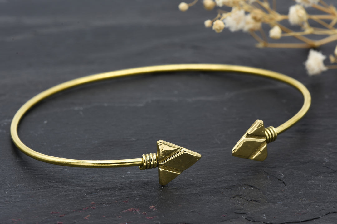 Adjustable boho bangle Tara | Brass | bracelet
