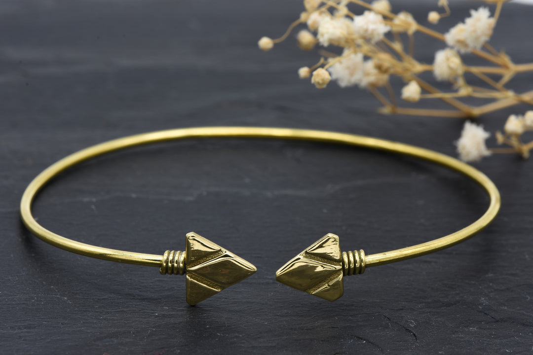 Adjustable boho bangle Tara | Brass | bracelet