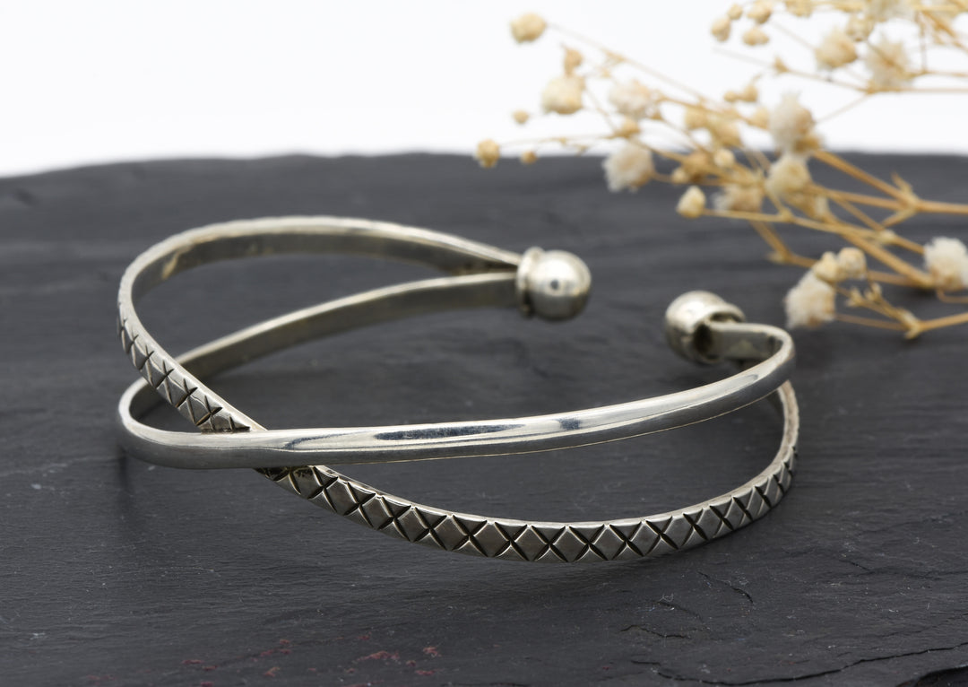 Verspielter Silber Armreif Alaya | 925er Sterling Silber | Designerstück