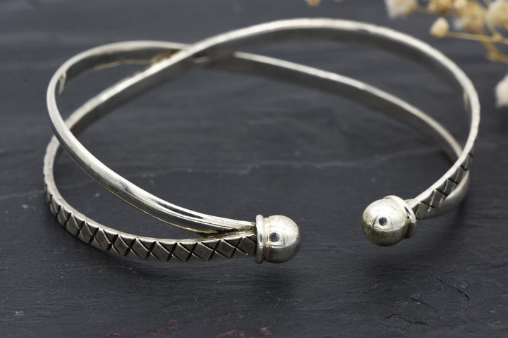 Verspielter Silber Armreif Alaya | 925er Sterling Silber | Designerstück