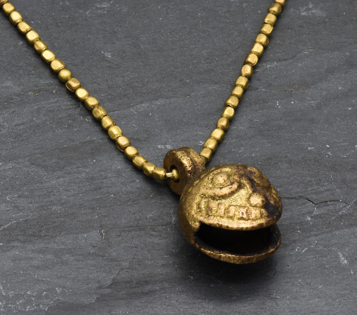 Kobra necklace | Snake with bell | Brass