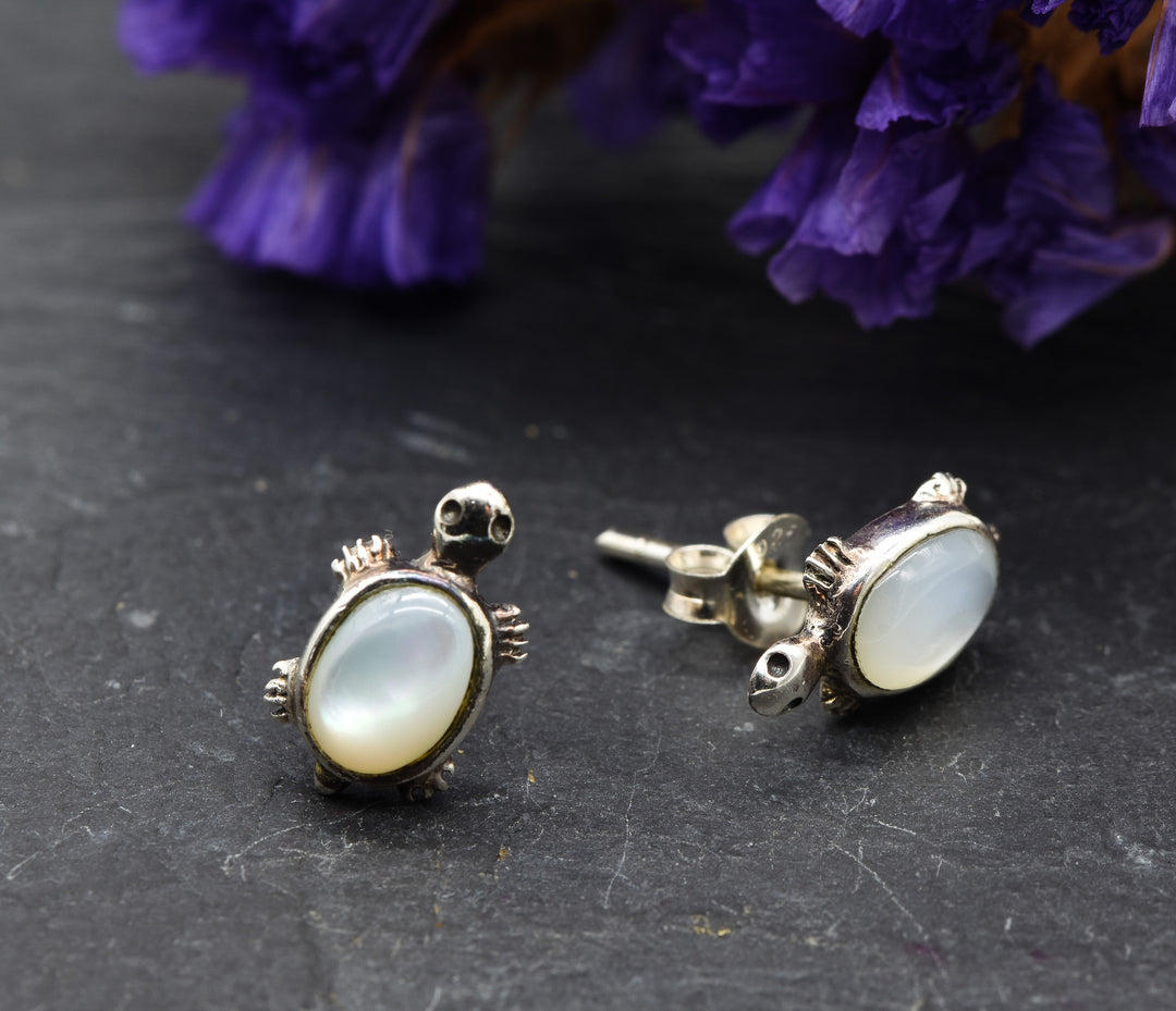 Earred turtles | 925 Sterling | Earring with pearl
