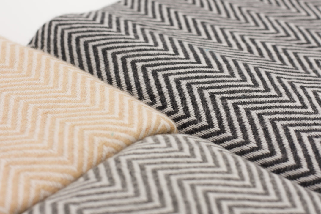 Luxus Decke Fiji aus 100% Kaschmir | 140x290 cm | Grau
