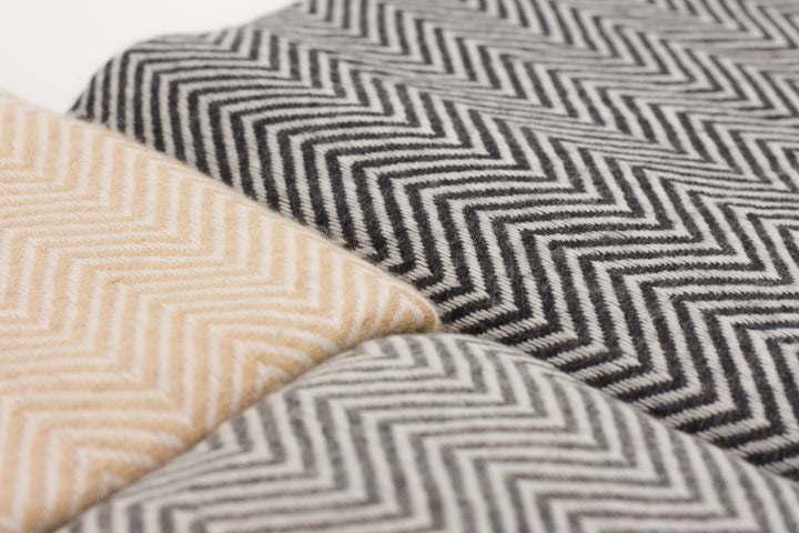 Luxus Decke Fiji aus 100% Kaschmir | 140x290 cm | Grau